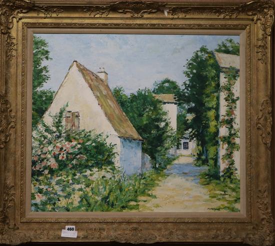 William Foreman, oil on canvas, Cottages Labastide du Vert, signed, 59 x 69cm